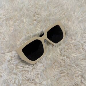 Free People Black & White Sunglasses
